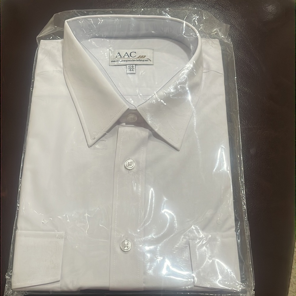 ARMSTRONG AVIATION SHIRT SIZE 17.1/2 NEW IN BAG